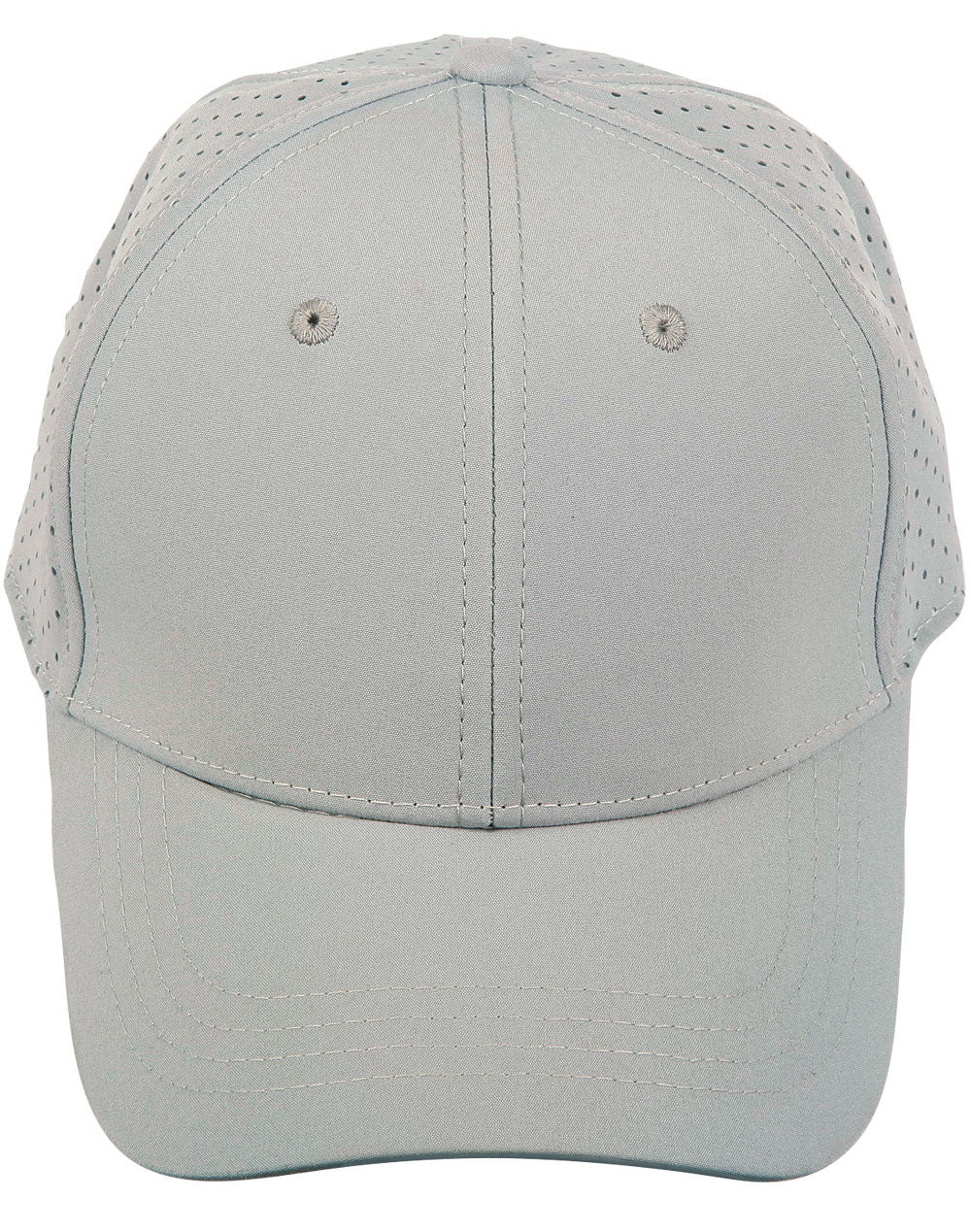 Four Way Stretch Laser Cut Runner’S Cap - Silver Grey