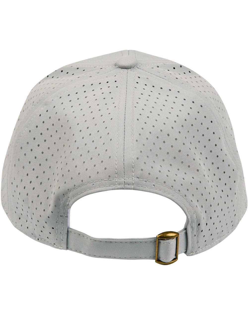Four Way Stretch Laser Cut Runner’S Cap - Silver Grey