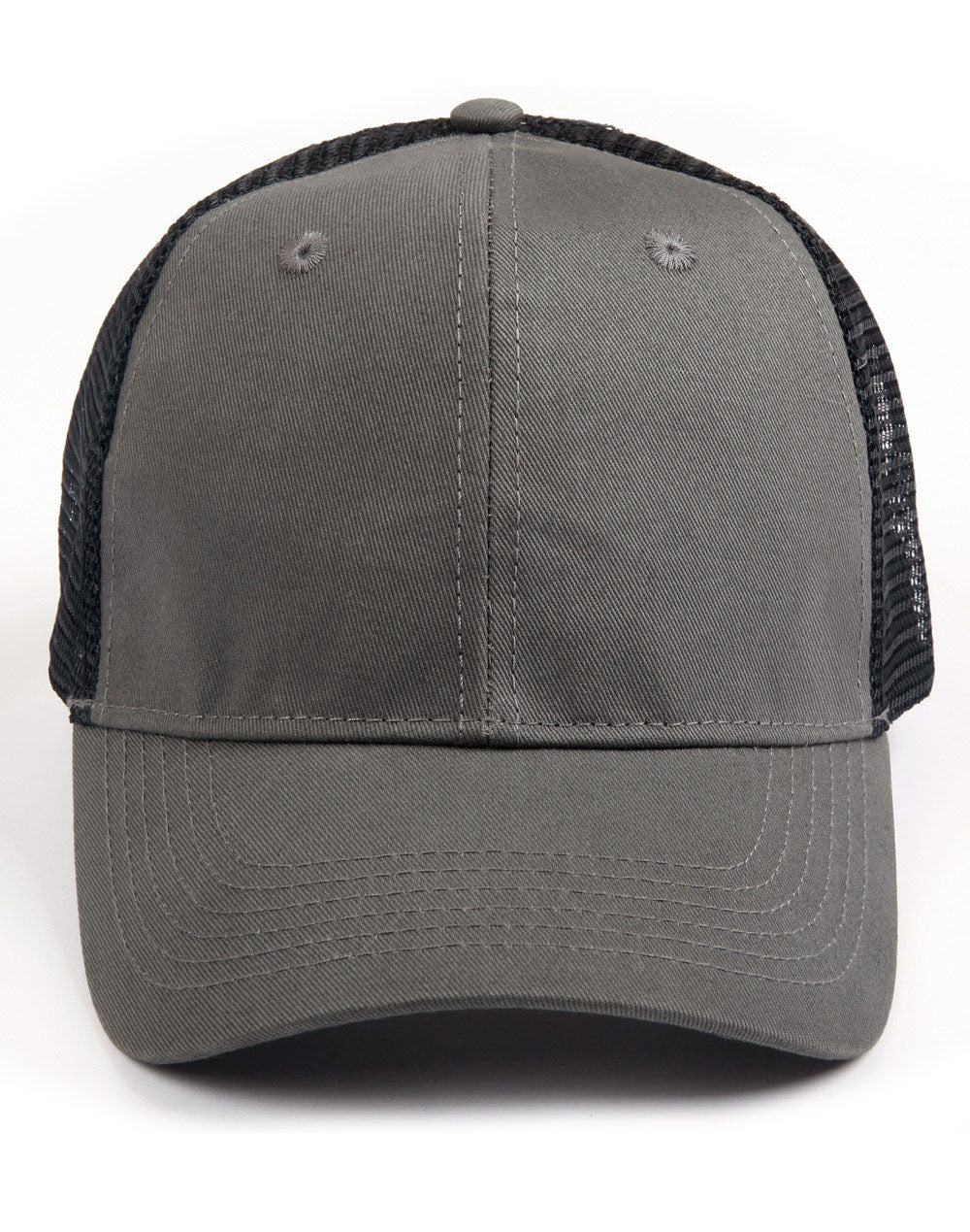 Premium Cotton Trucker Cap - Ash Black