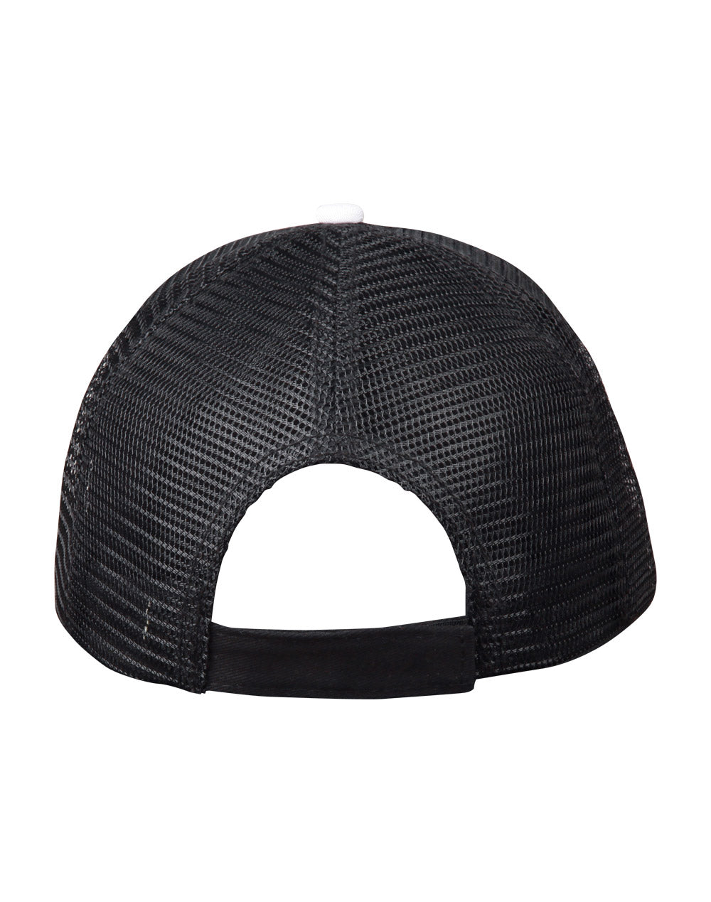 Premium Cotton Trucker Cap - White Black