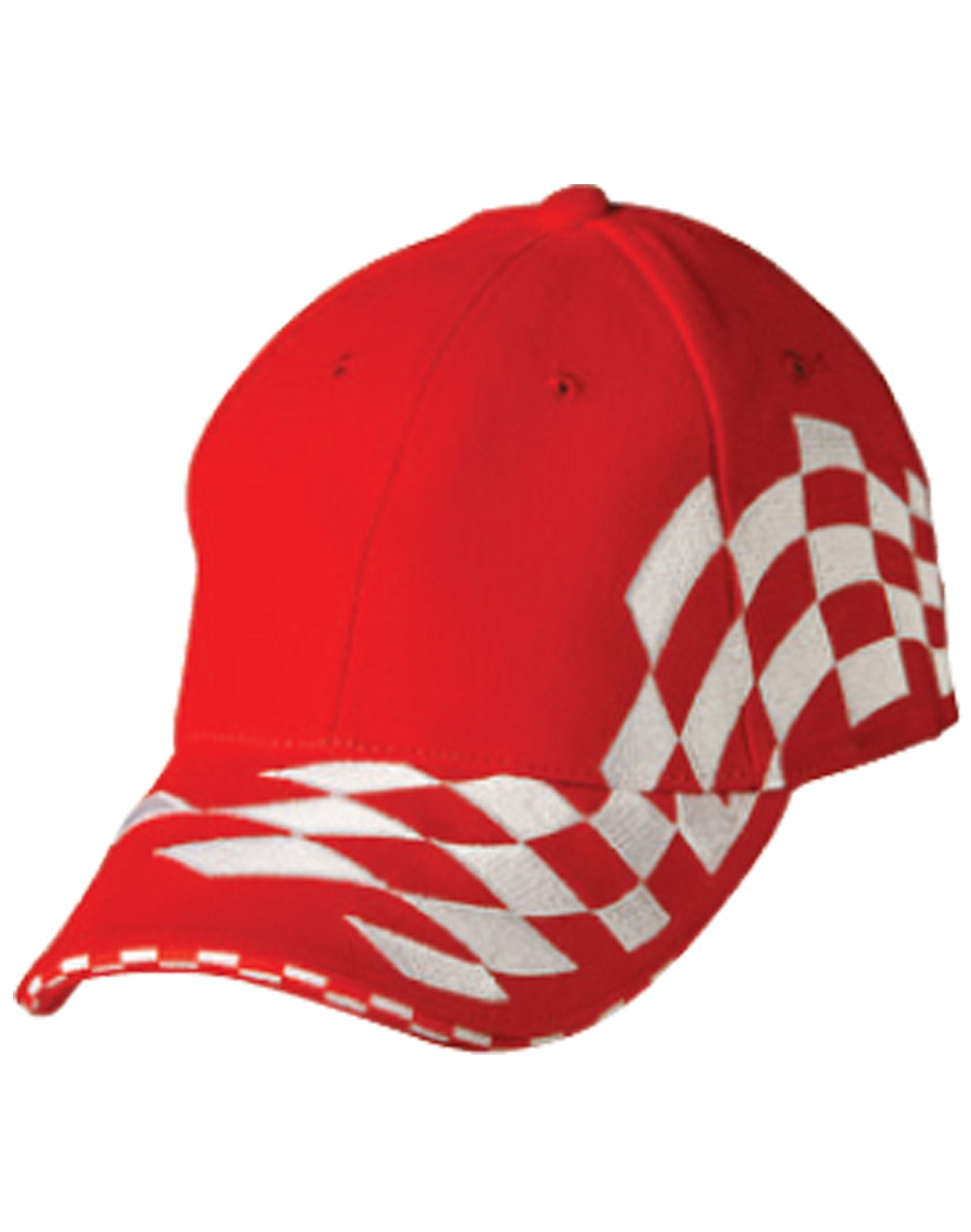 Contrast Check & Sandwich Cap - Red White