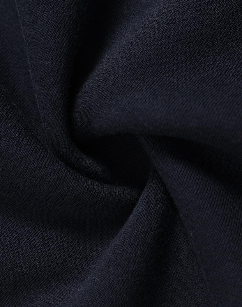 Kids Half Zip Collar Fleece Sweat - Navy