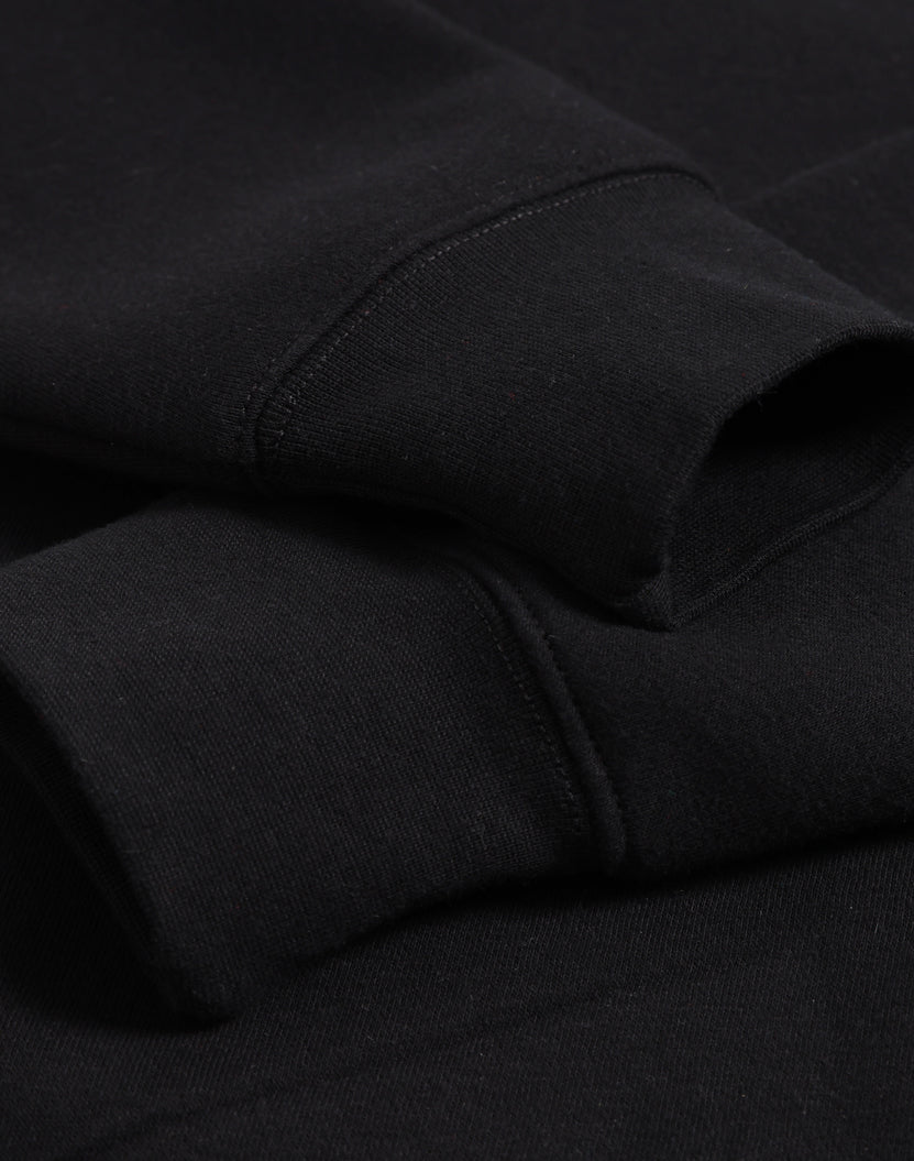 Falcon Fleece Sweat Top Unisex - Black