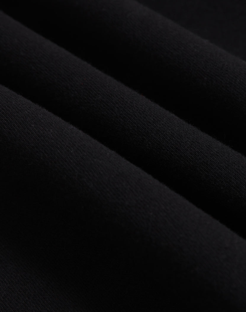 Falcon Fleece Sweat Top Unisex - Black