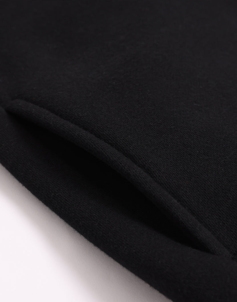 Falcon Fleece Sweat Top Unisex - Black