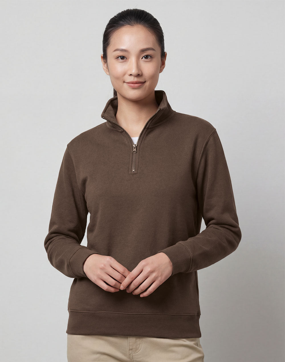 Falcon Fleece Sweat Top Unisex - Walnut