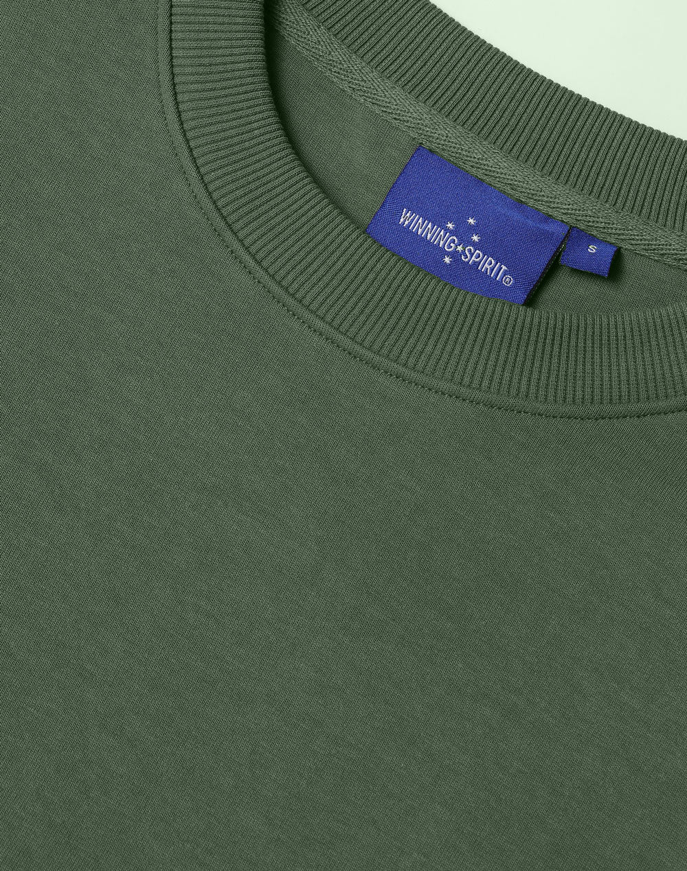 Airlayered Cvc Crew Neck Sweater Unisex - Army Green
