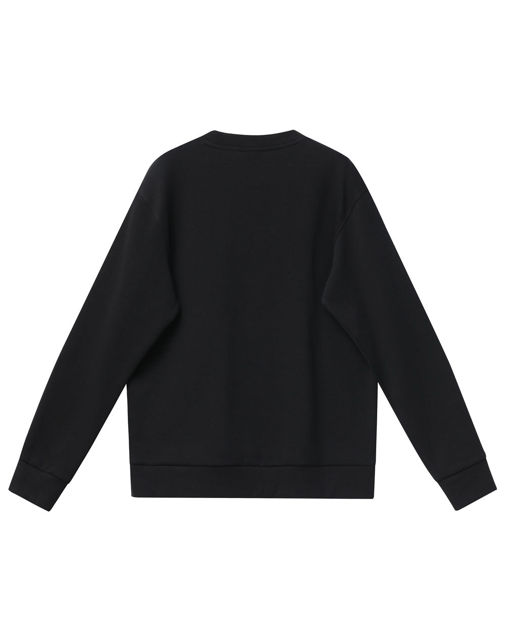 Airlayered Cvc Crew Neck Sweater Unisex - Black