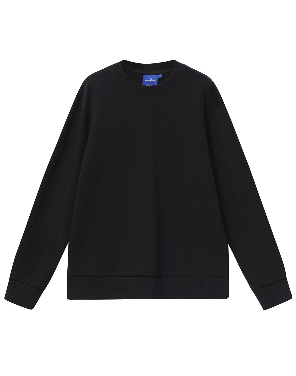 Airlayered Cvc Crew Neck Sweater Unisex - Black