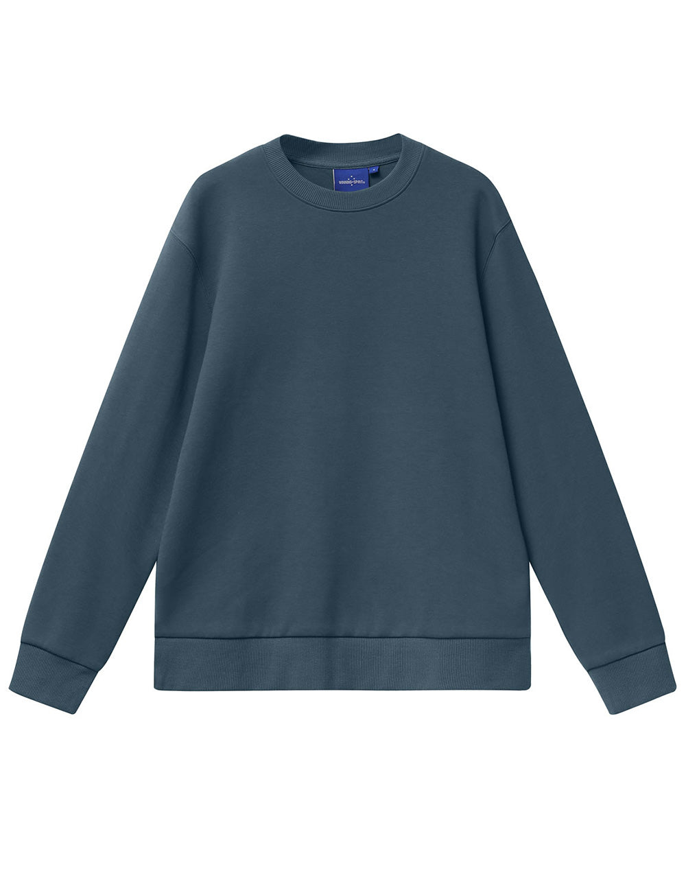 Airlayered Cvc Crew Neck Sweater Unisex - Slate Blue