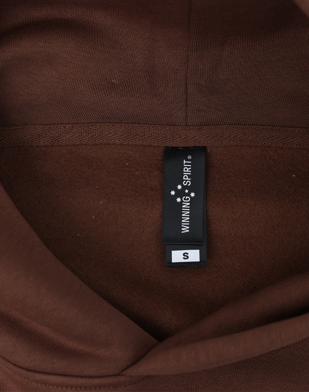 Unisex Premium Fleece Oversized Hoodie - Walnut