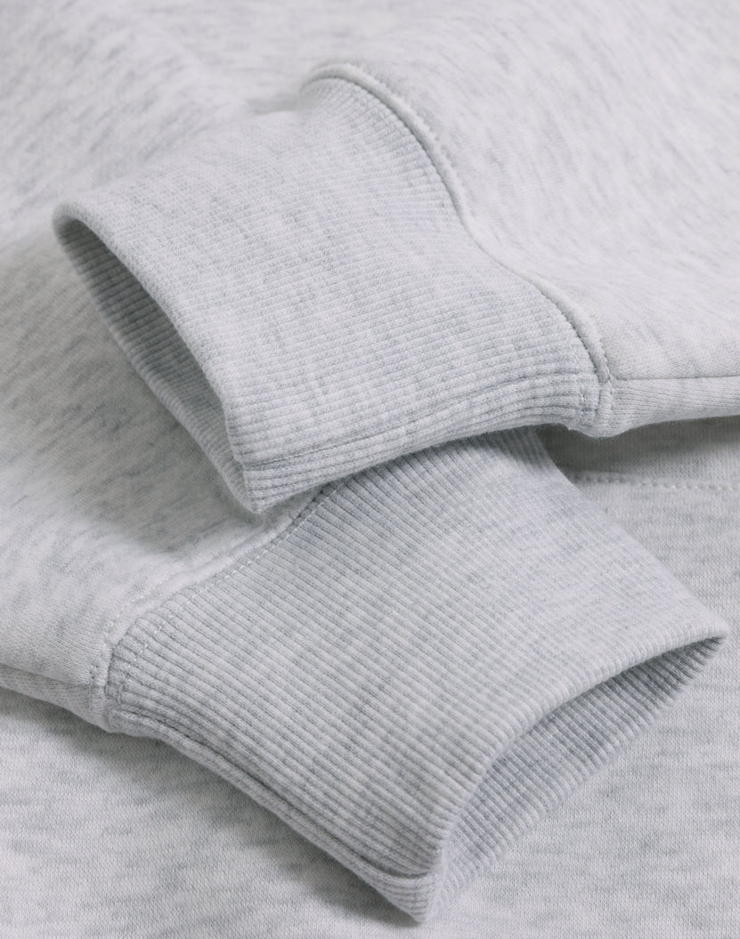 Unisex Premium Fleece Oversized Hoodie - White Marl