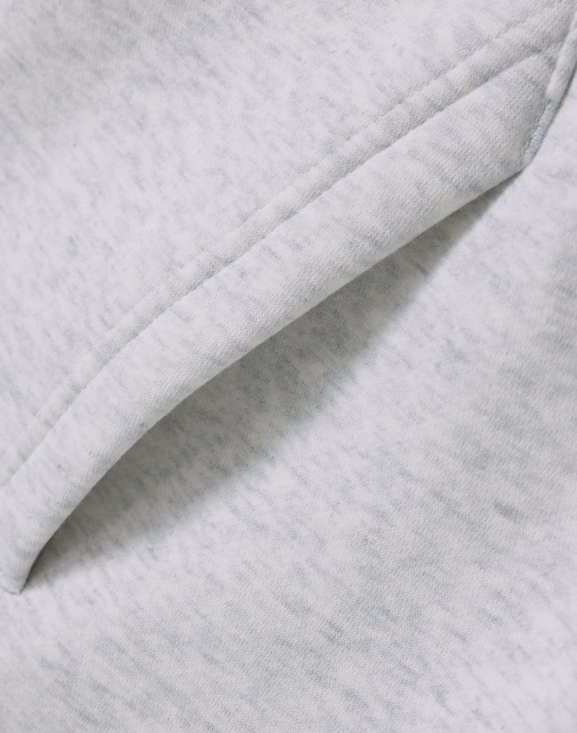 Unisex Premium Fleece Oversized Hoodie - White Marl