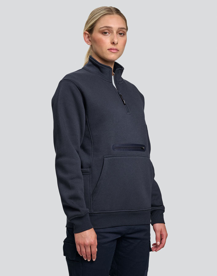 Unisex Premium Fleece Half Zip Work Sweat