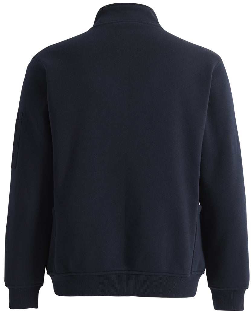 Unisex Premium Fleece Half Zip Work Sweat - Navy