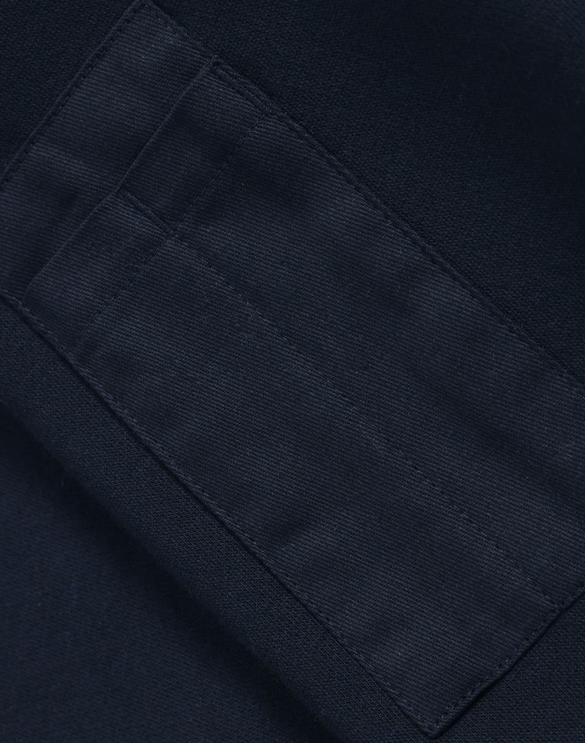 Unisex Premium Fleece Half Zip Work Sweat - Navy
