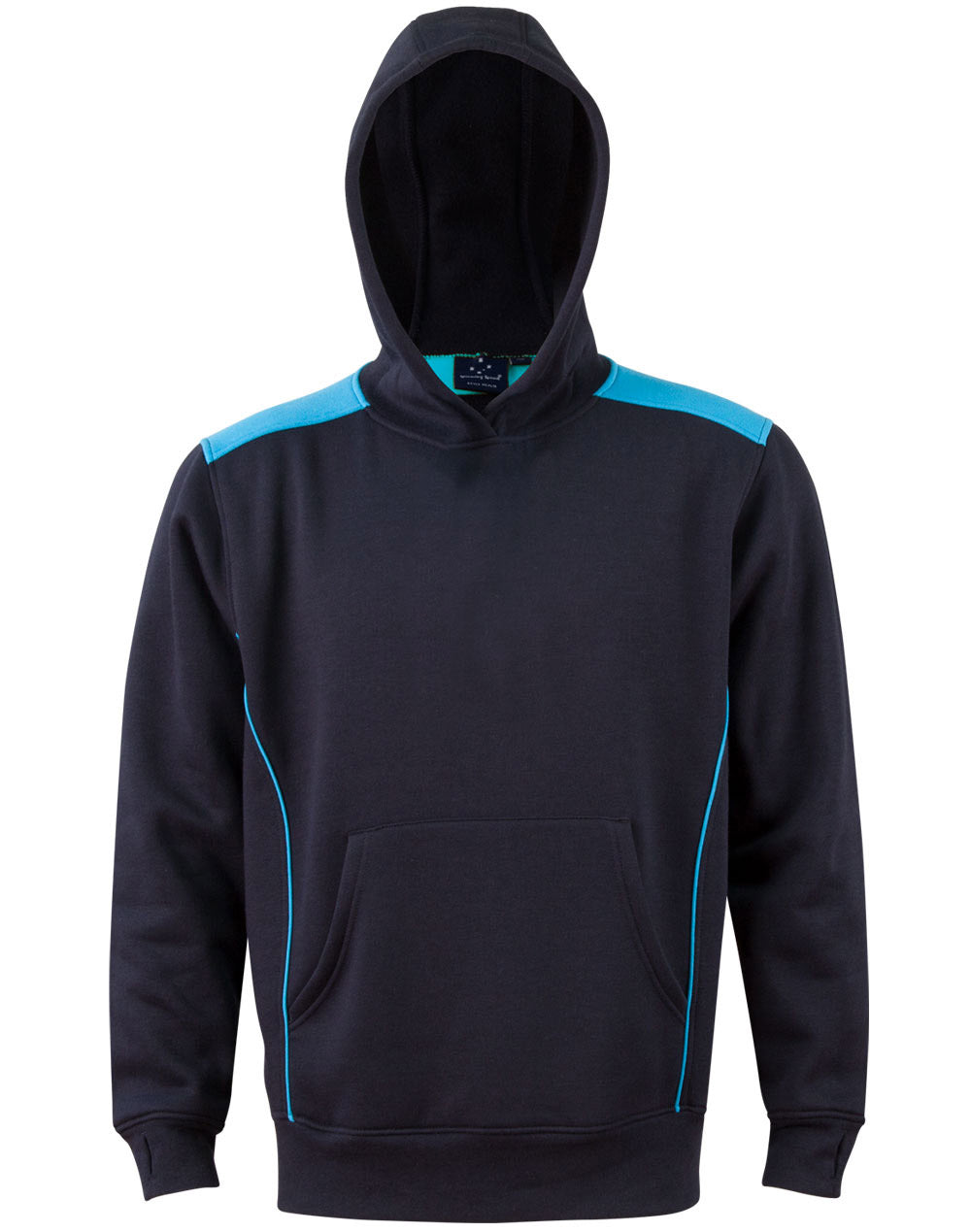Croxton Hoodie Kid'S - Navy Aqua Blue