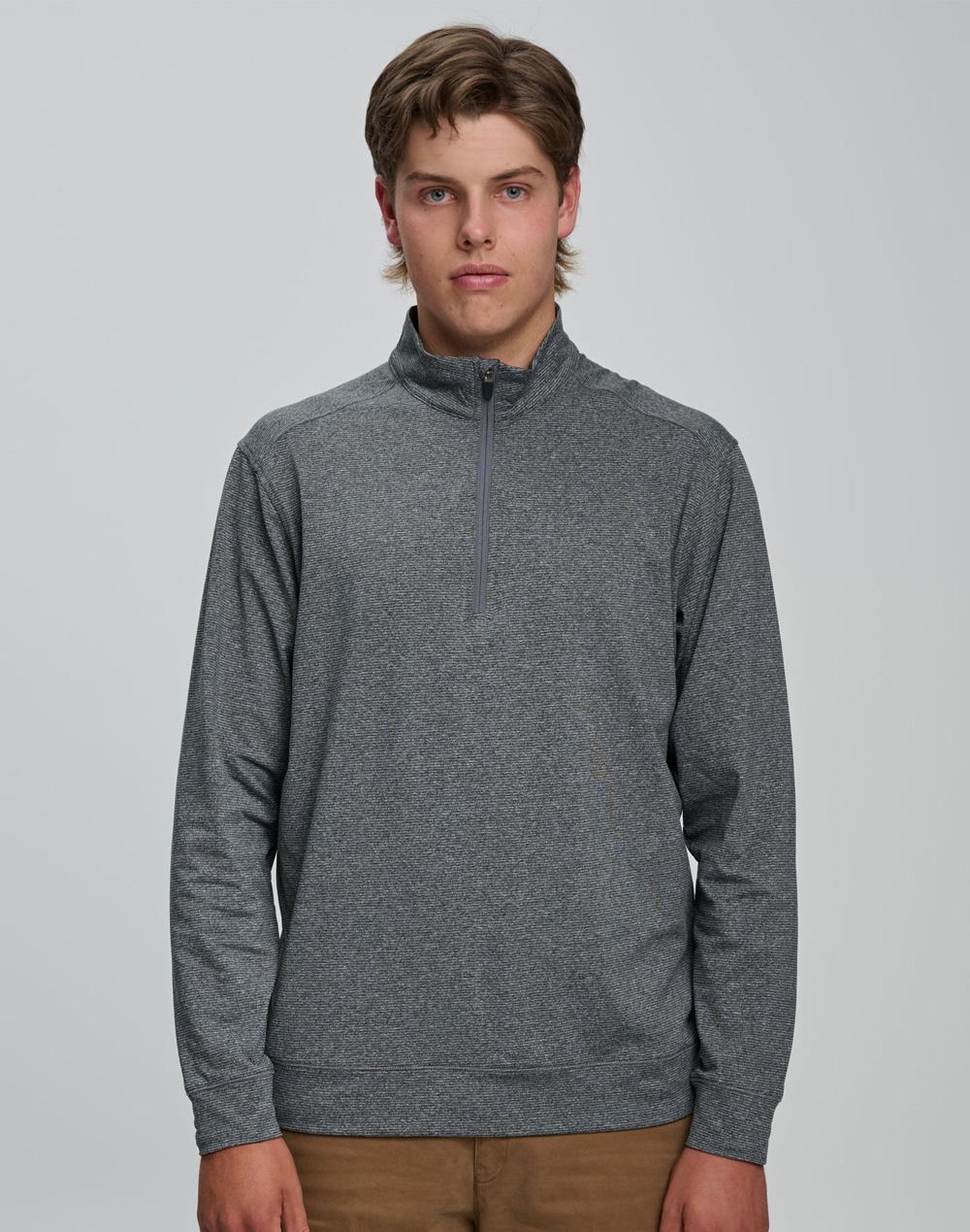 Ultimate Half Zip Long Sleeve Sweat Top- Mens