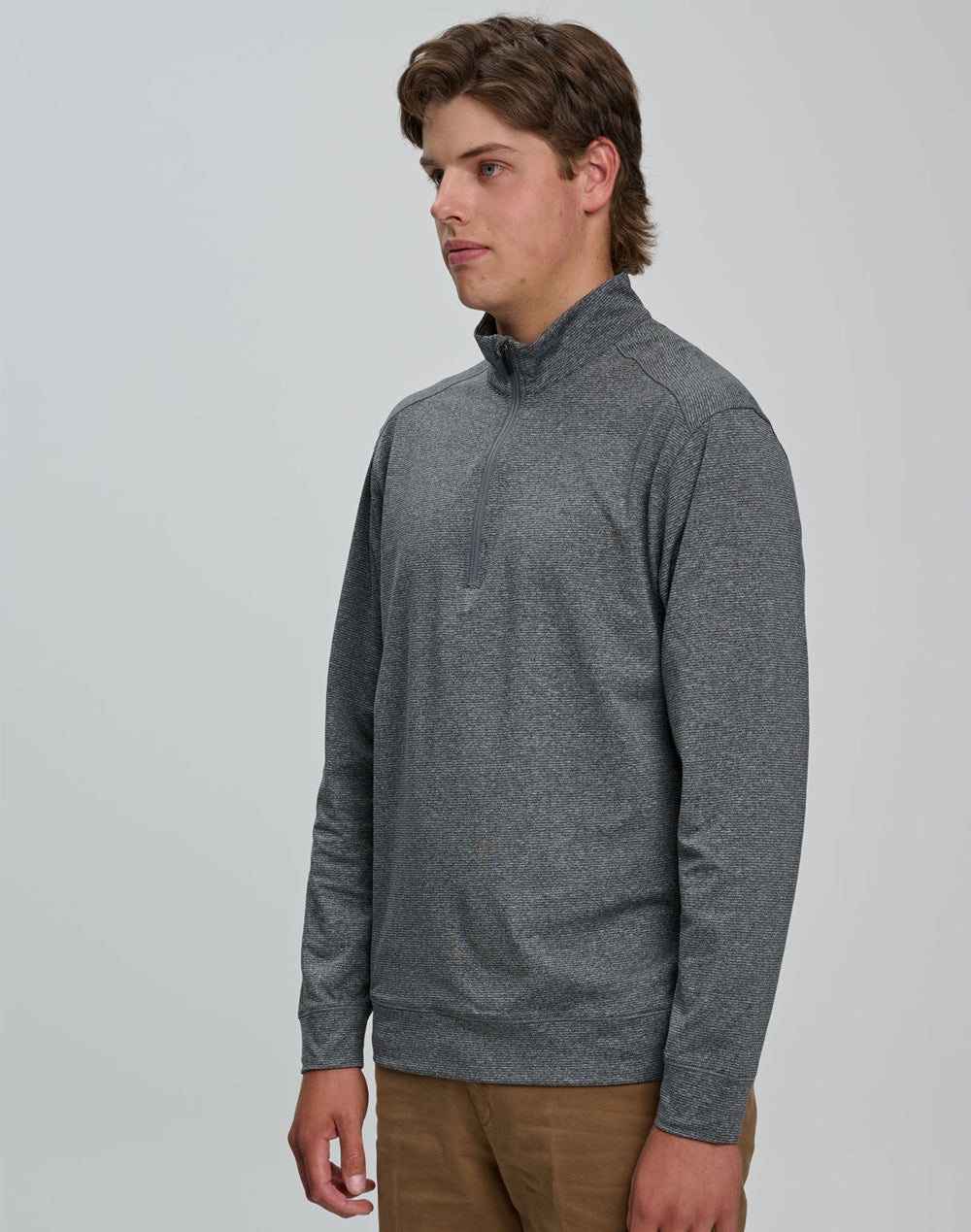 Ultimate Half Zip Long Sleeve Sweat Top- Mens