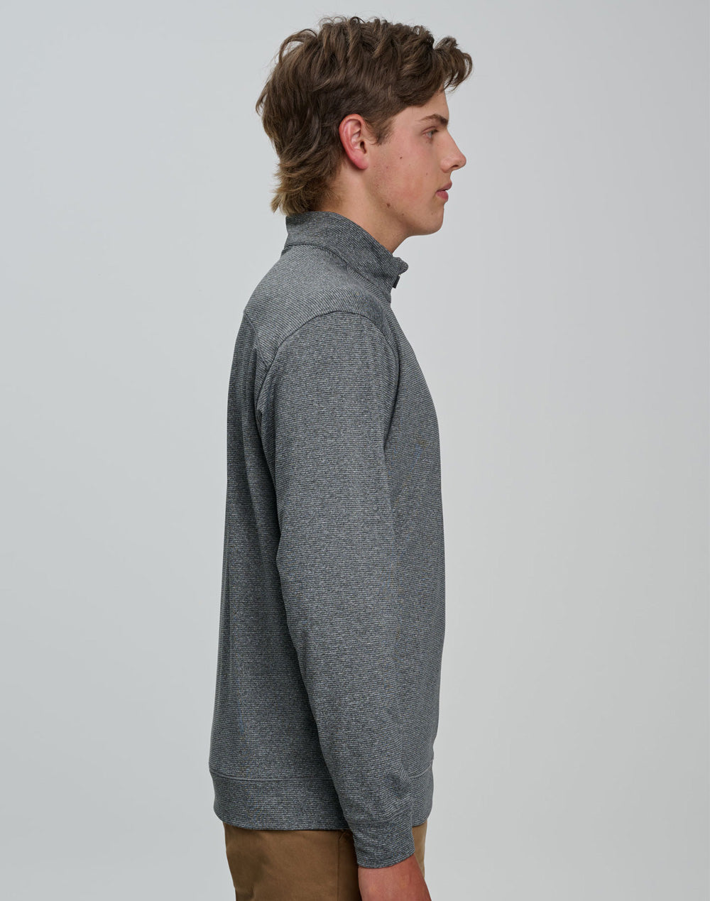 Ultimate Half Zip Long Sleeve Sweat Top- Mens