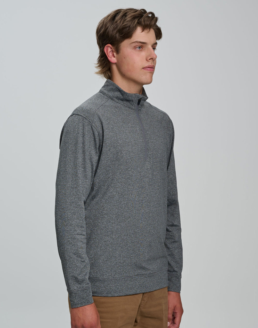 Ultimate Half Zip Long Sleeve Sweat Top- Mens