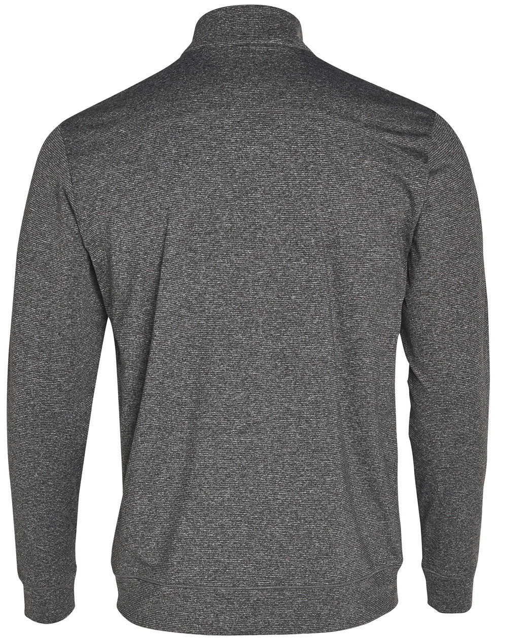 Ultimate Half Zip Long Sleeve Sweat Top- Mens - Charcoal