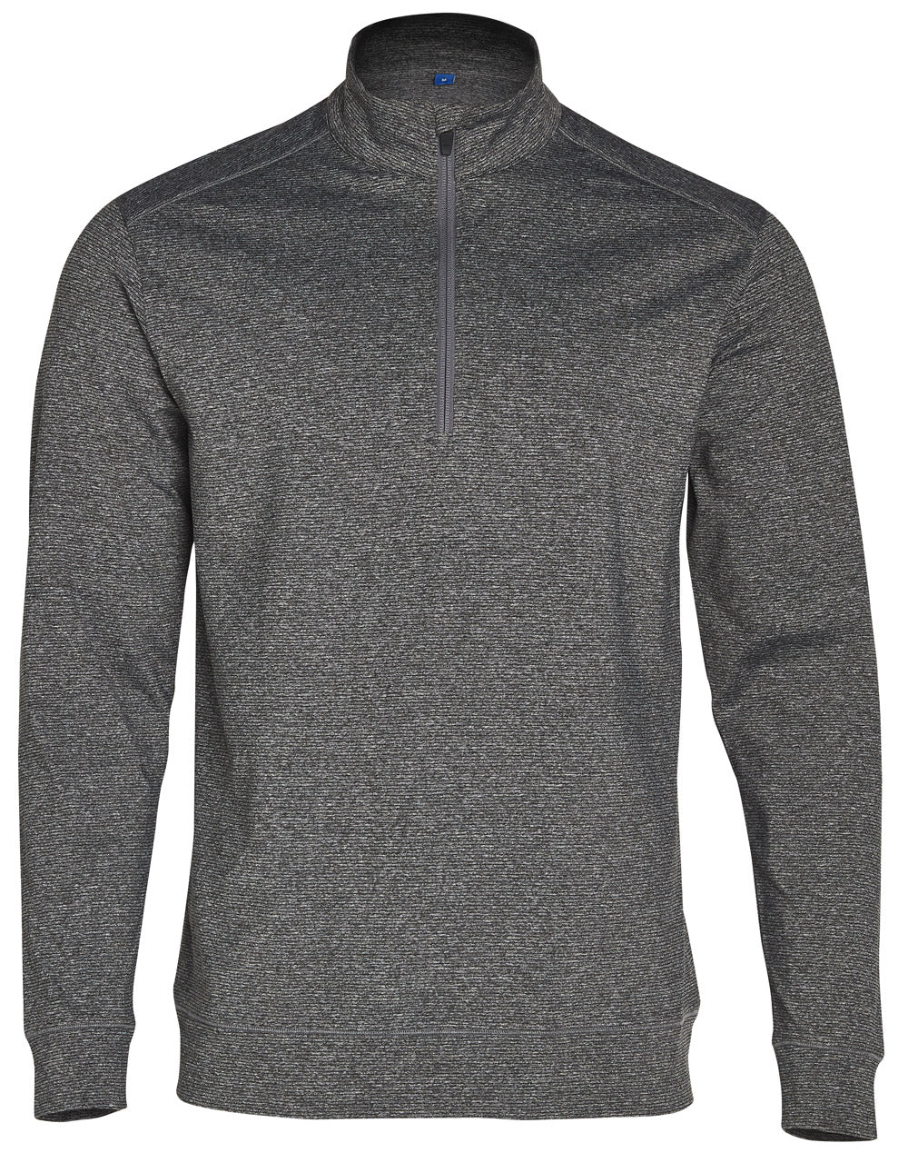 Ultimate Half Zip Long Sleeve Sweat Top- Mens - Charcoal