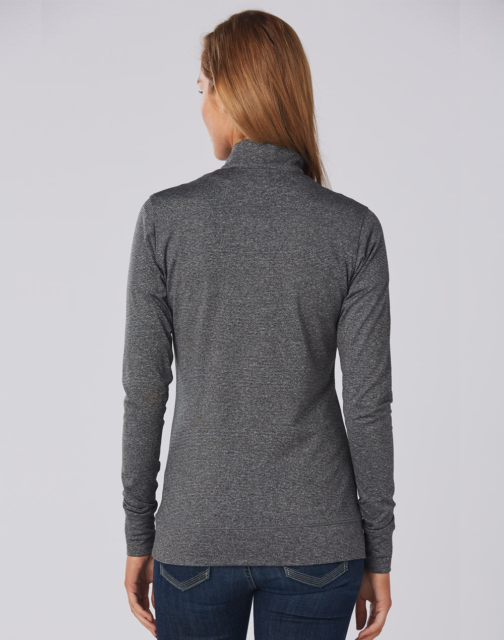 Ultimate Half Zip Long Sleeve Sweat Top- Ladies