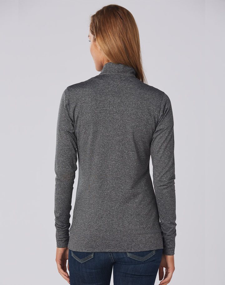 Ultimate Half Zip Long Sleeve Sweat Top- Ladies