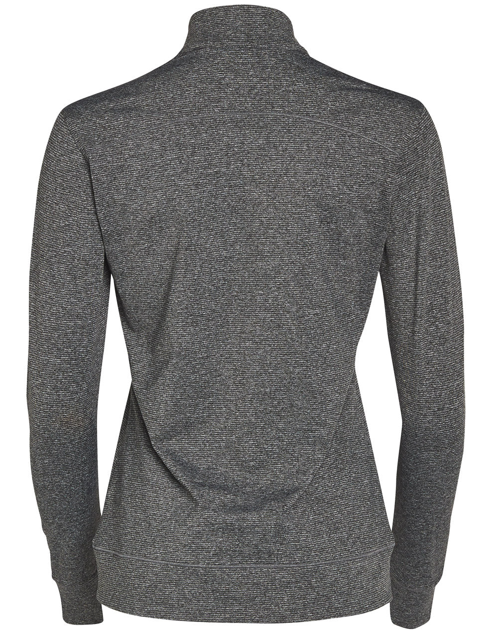 Ultimate Half Zip Long Sleeve Sweat Top- Ladies - Charcoal