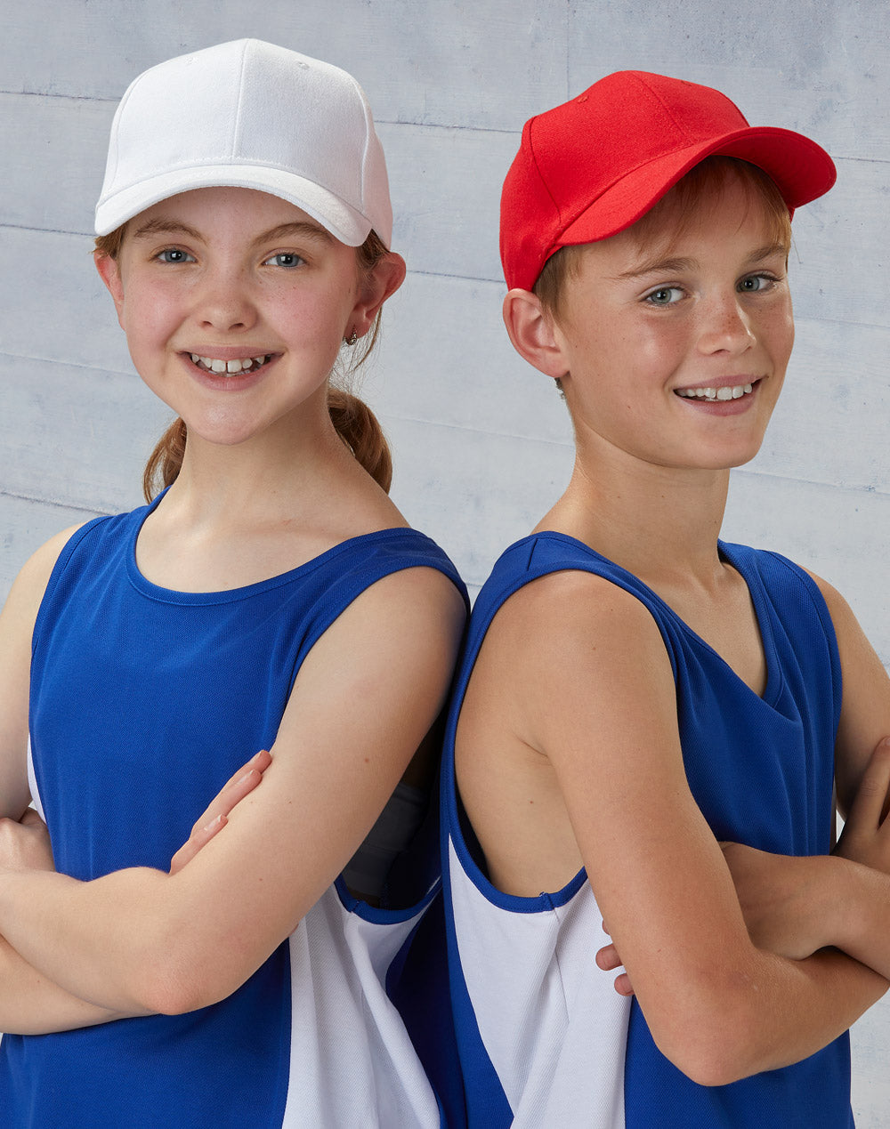 Kids Brushed Cotton Cap - Red