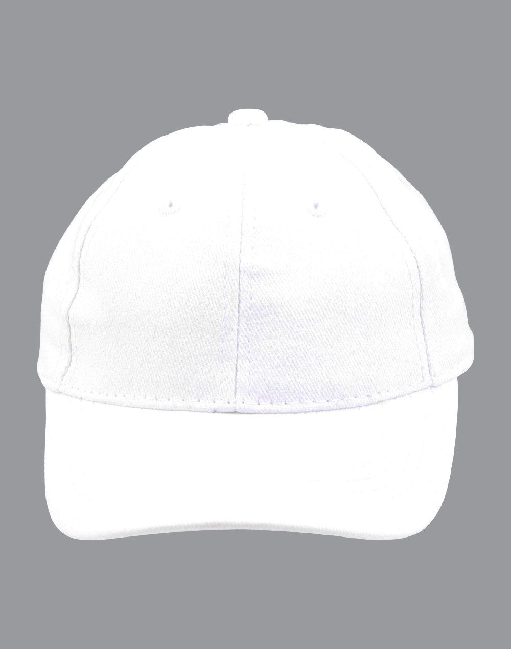 Kids Brushed Cotton Cap - White