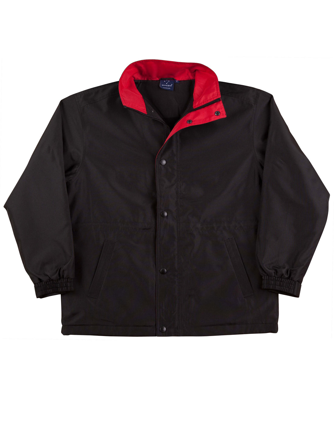Stadium Jacket Unisex - Black Red