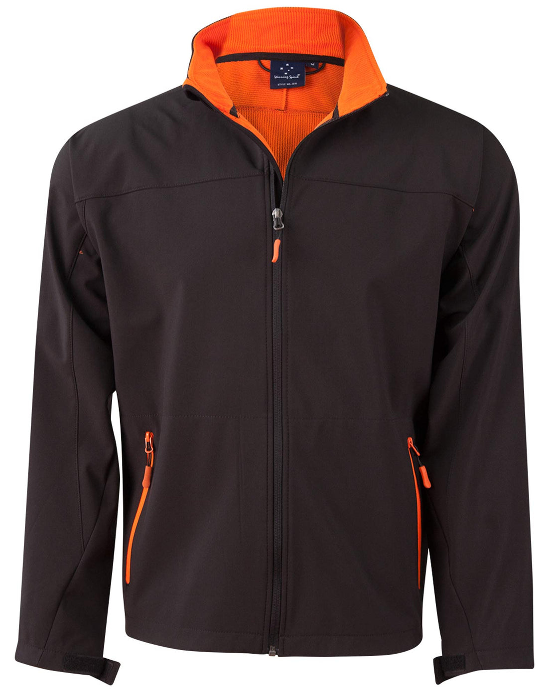 Rosewall Soft Shell Men'S - Black Orange