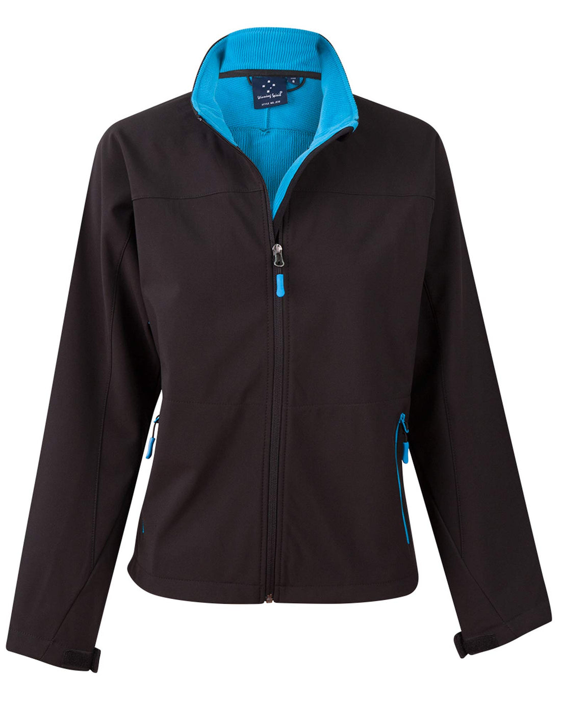 Rosewall Soft Shell Ladies - Black Cyan