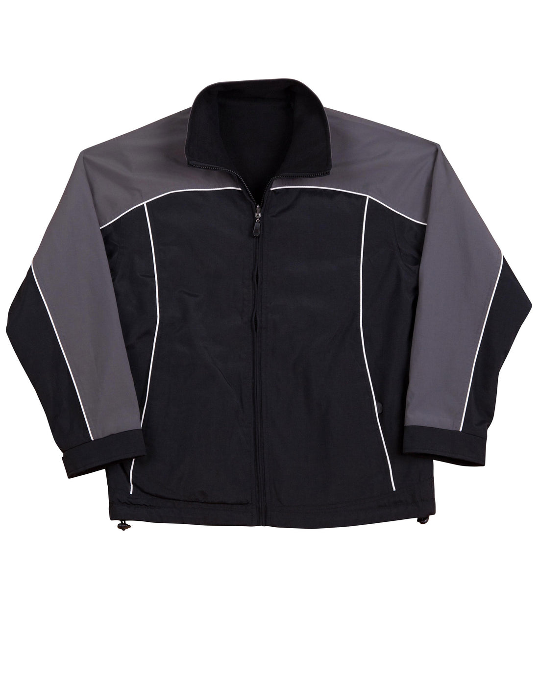 Cascade Tri-Colour Contrast Reversible Jacket - Black White.Grey