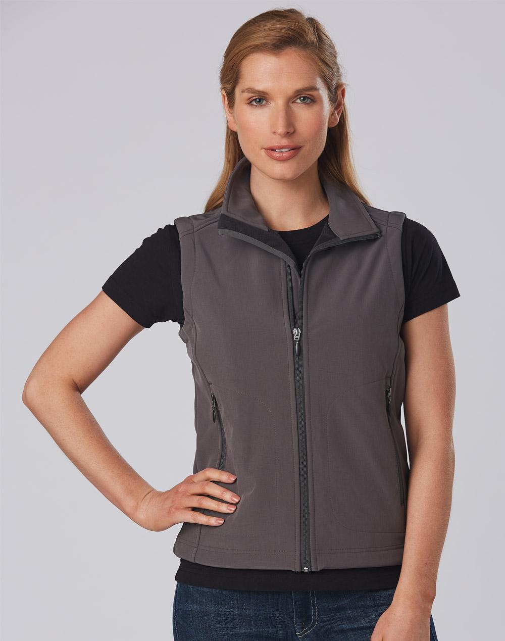 Ladies' Softshell Hi-Tech Vest - Charcoal