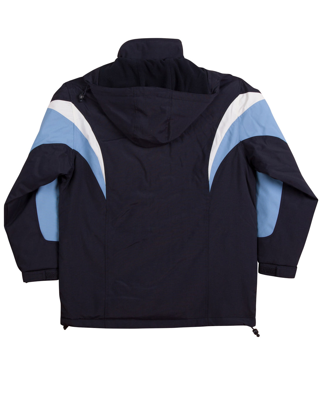 Bathurst Tri-Colour Jacket With Hood Unisex - Navy White.Skyblue