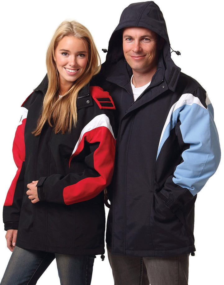 Bathurst Tri-Colour Jacket With Hood Unisex