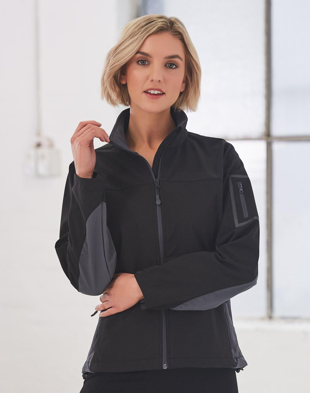 Whistler Softshell Contrast Jacket Ladies' - Black Grey