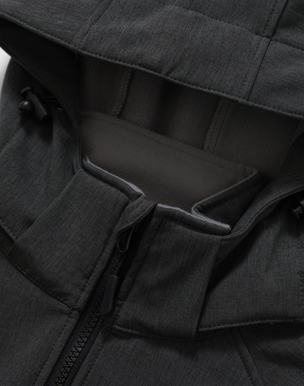 Aspen Softshell Hood Jacket Men'S - Marl Charcoal Charcoal