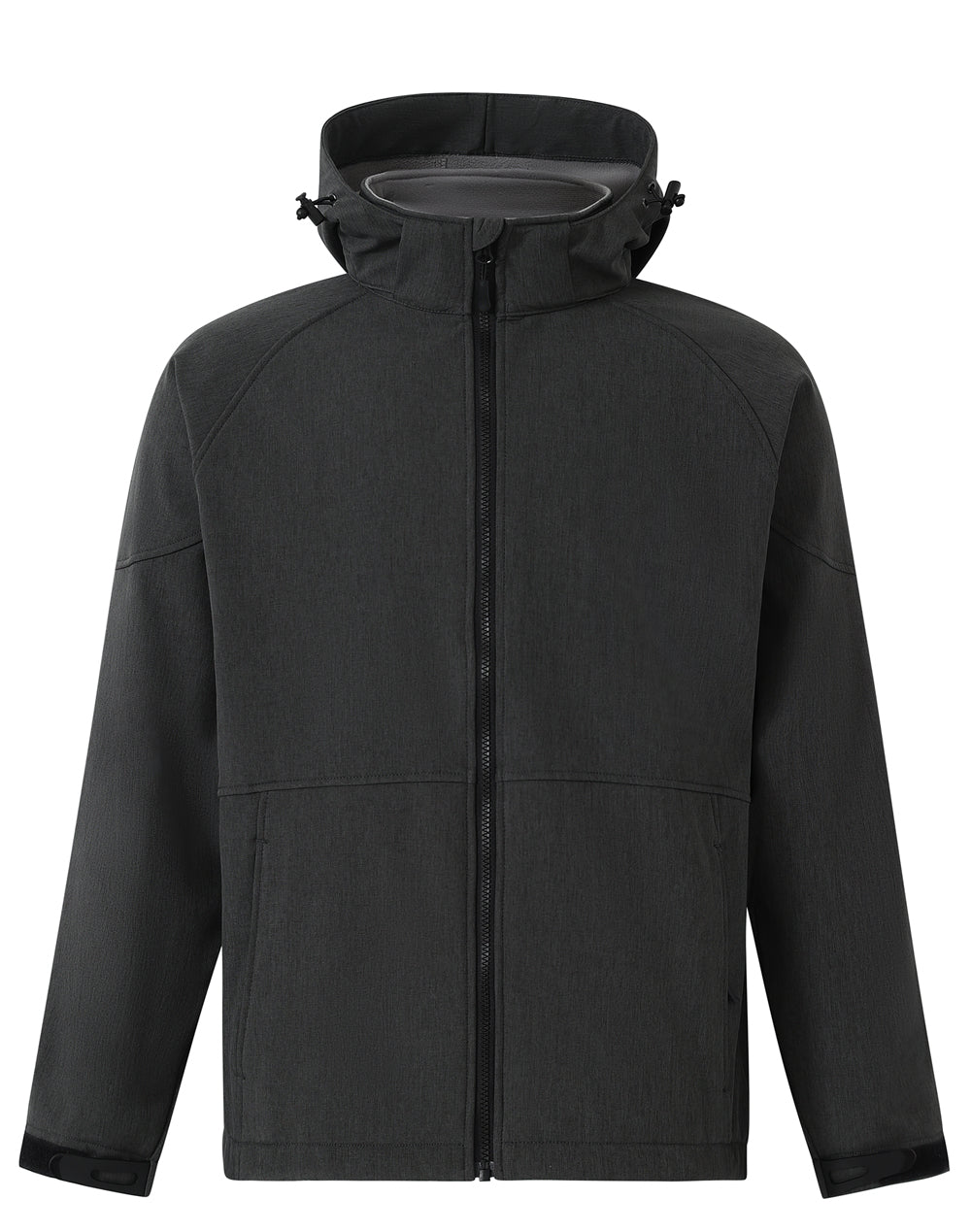 Aspen Softshell Hood Jacket Men'S - Marl Charcoal Charcoal