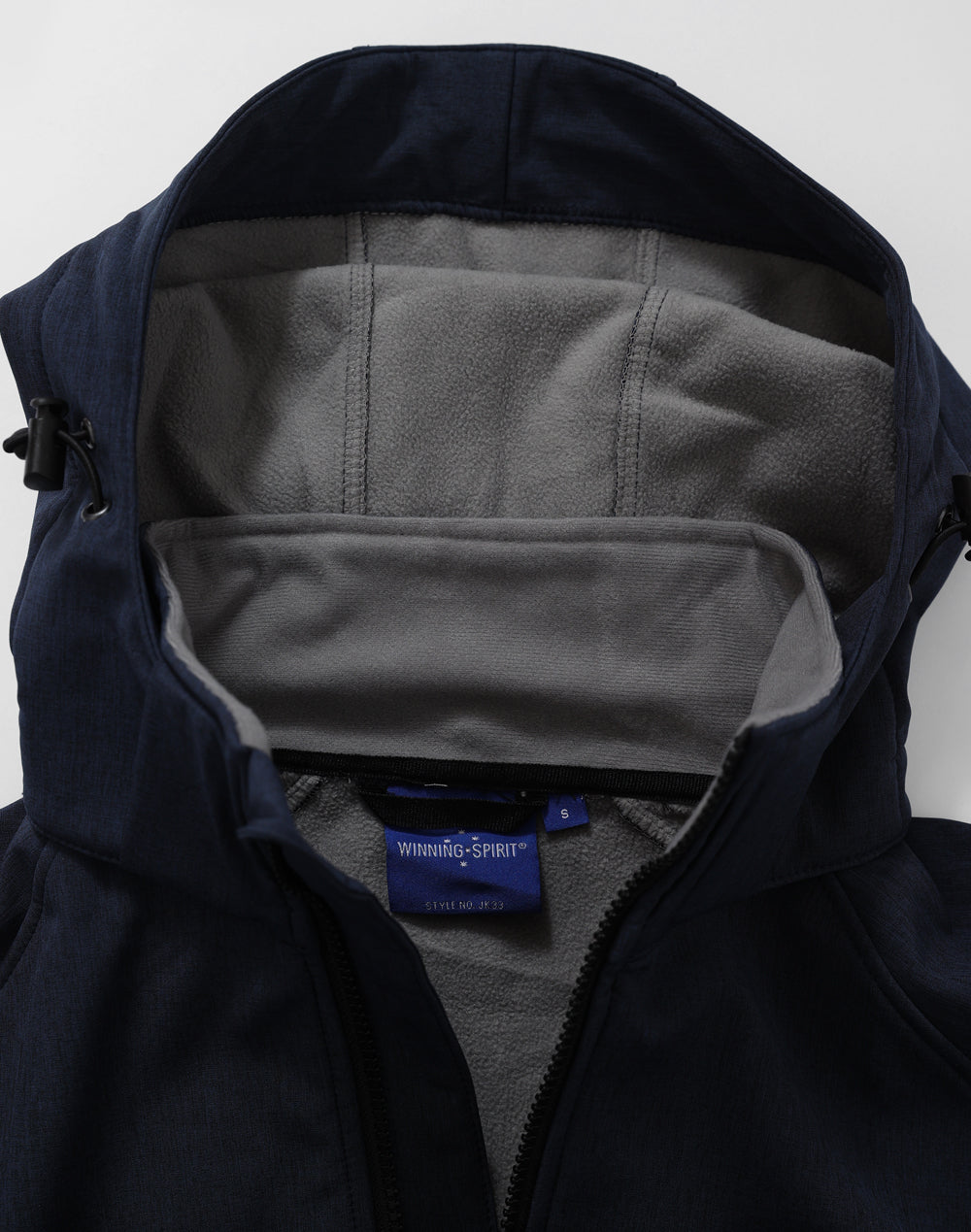 Aspen Softshell Hood Jacket Men'S - Marl Navy Charcoal