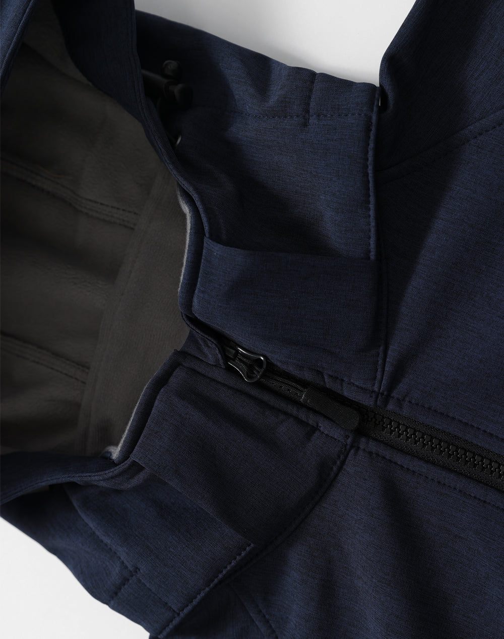 Aspen Softshell Hood Jacket Men'S - Marl Navy Charcoal