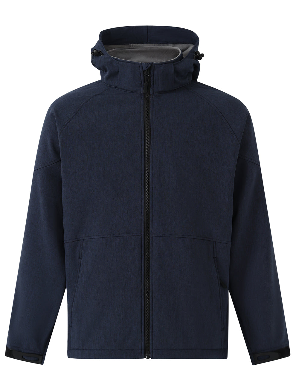 Aspen Softshell Hood Jacket Men'S - Marl Navy Charcoal
