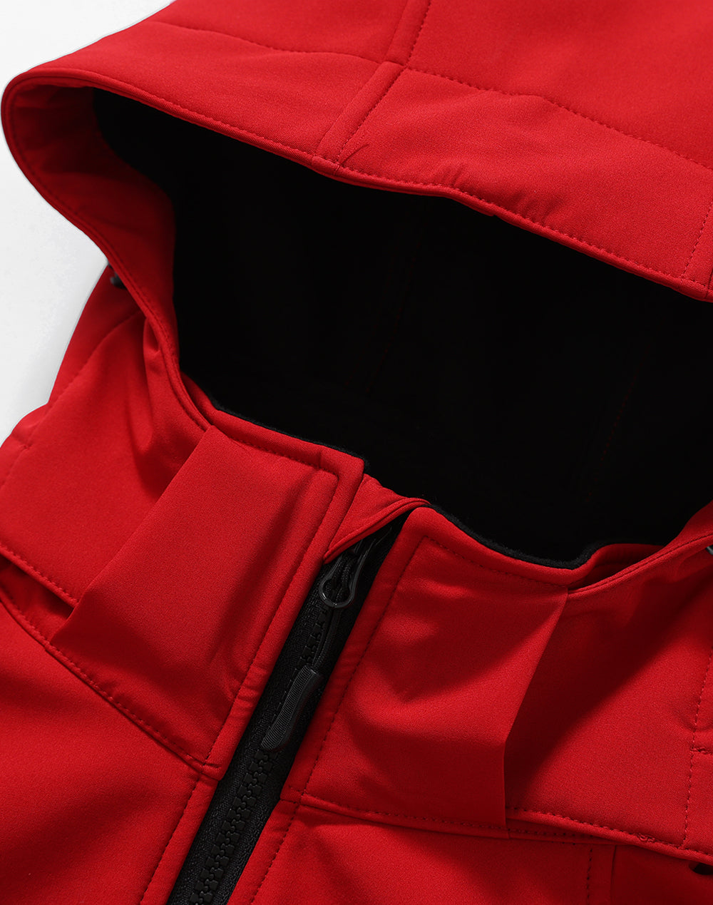 Aspen Softshell Hood Jacket Men'S - Red Black