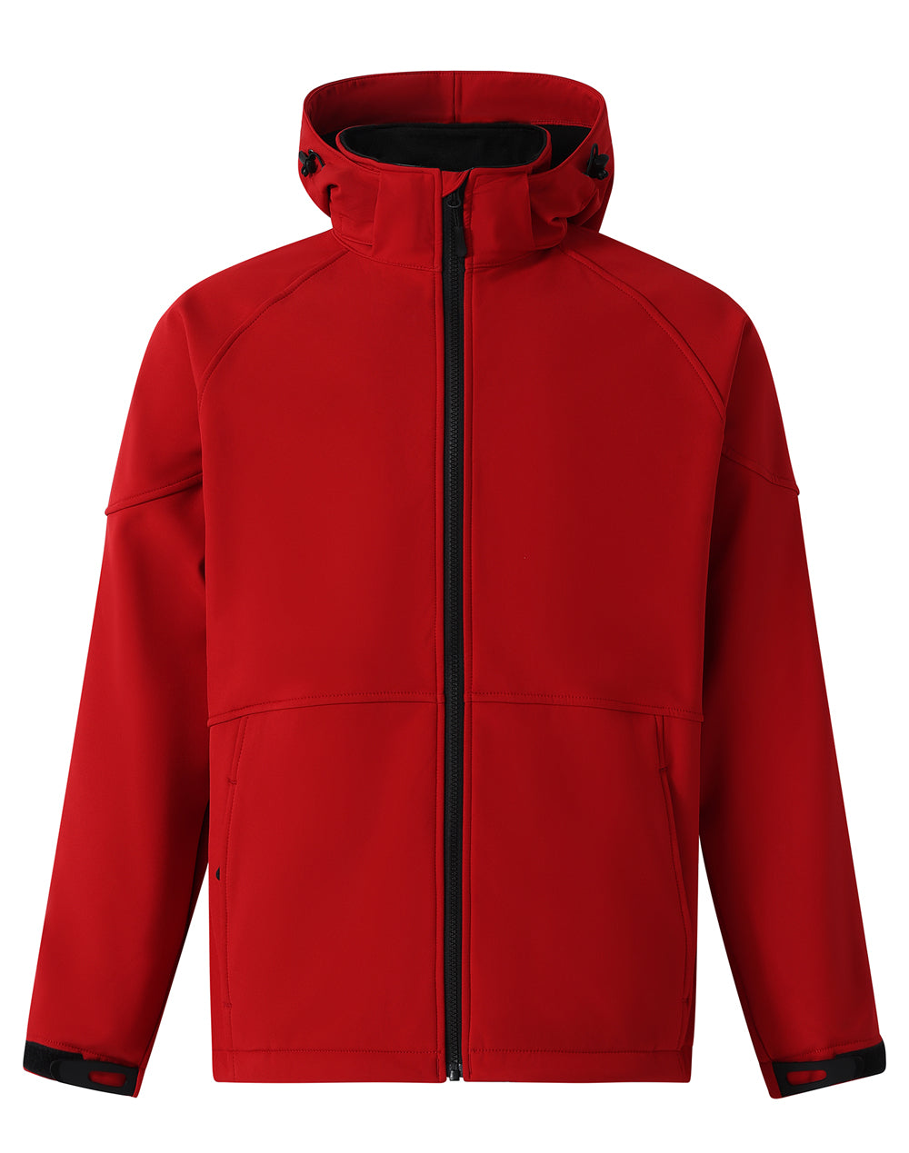 Aspen Softshell Hood Jacket Men'S - Red Black