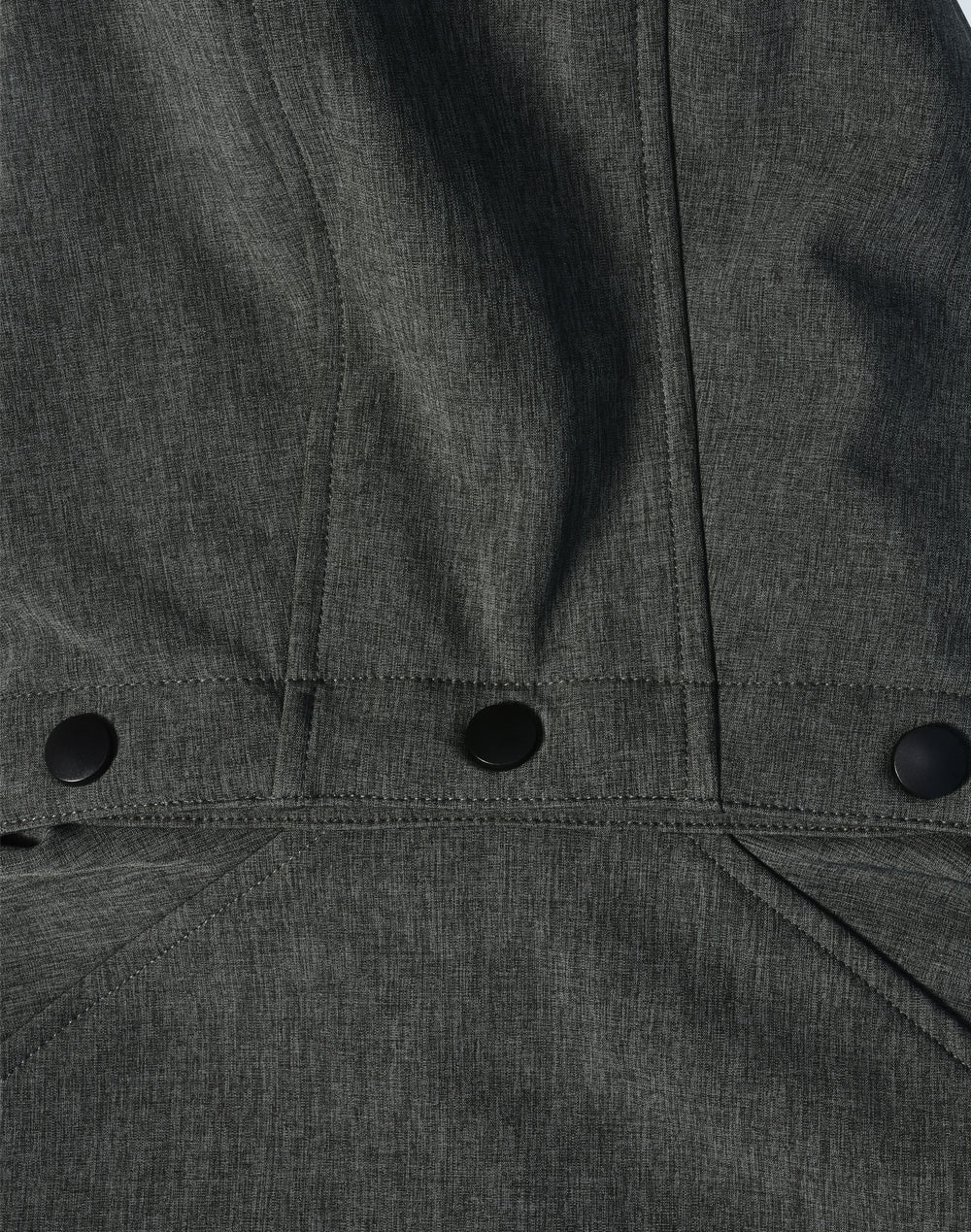 Aspen Softshell Hood Jacket Ladies' - Marl Charcoal Charcoal