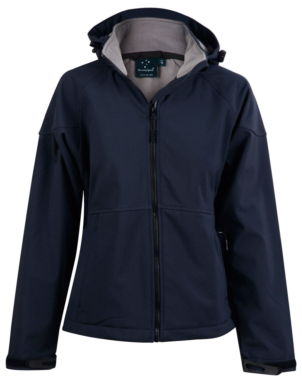 Aspen Softshell Hood Jacket Ladies' - Navy Charcoal