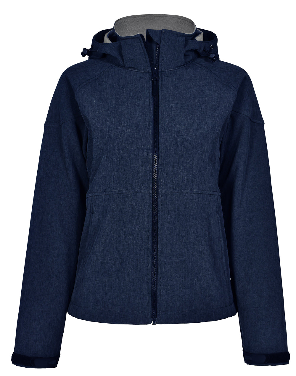 Aspen Softshell Hood Jacket Ladies' - Marl Navy Charcoal